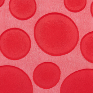 Gasa Flocada Lunar Rojo
