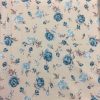 Viella Estampada Floral Rosas Azul en Beige