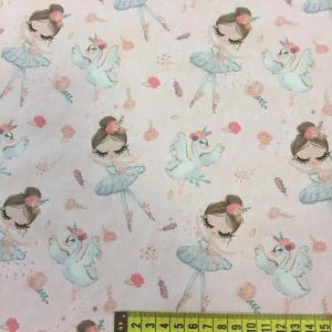 Tela algodón bailarina ballet