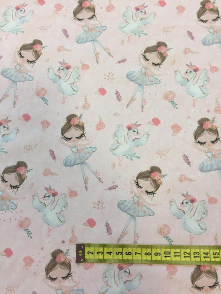 Tela algodón bailarina ballet