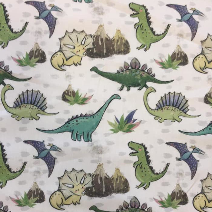 Tela algodón Dinosaurios - Telas Moda