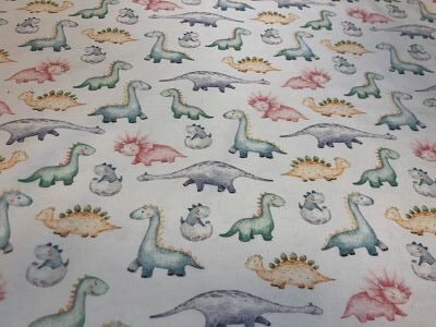 Tela Algodón Punto Dinosaurios - Telas Moda Tela Algodón Punto Dinosaurios - Telas Moda