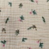 muselina algodón bebe estampado floral