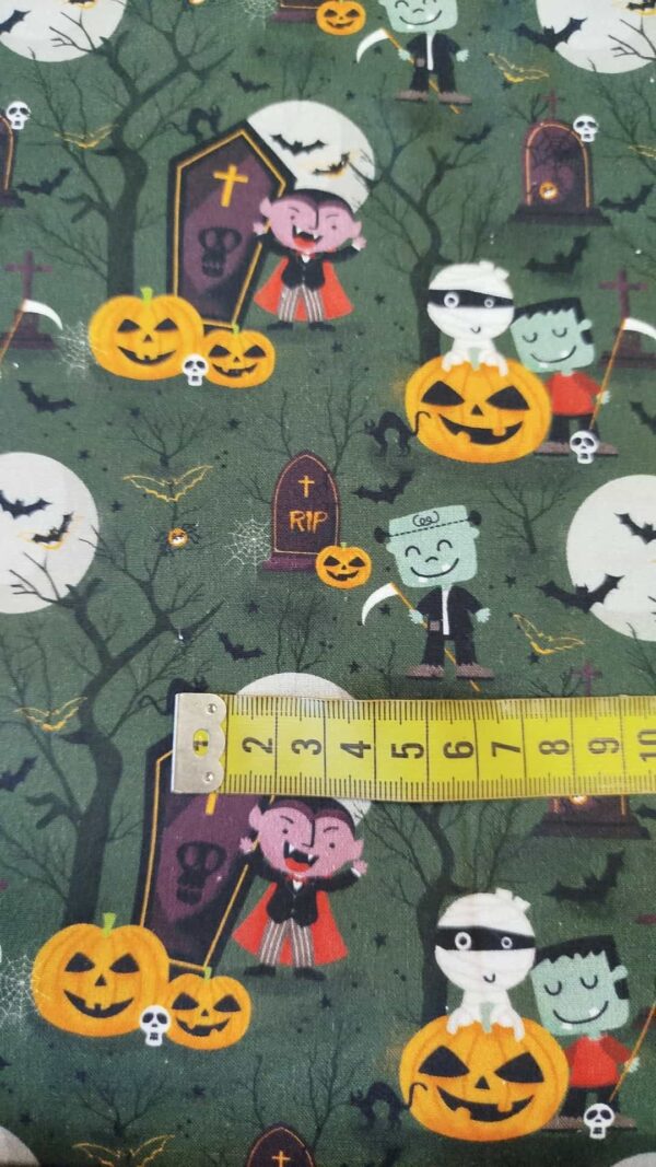 Tela algodón Halloween Monstruos - Imagen 2